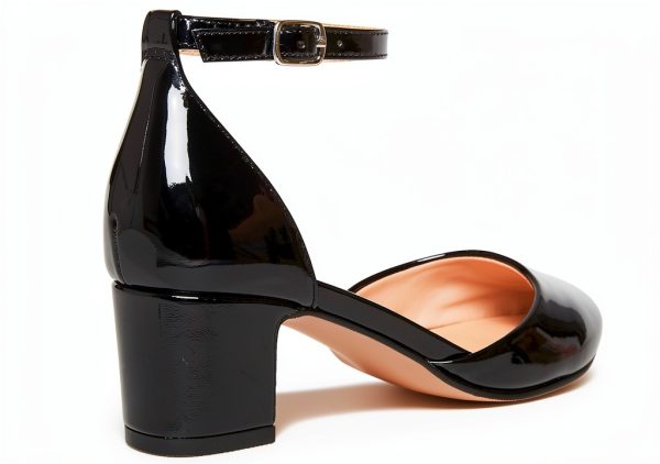 Kids Black Patent Shoes Durable Comfortable Fit Sizes 1-5-4