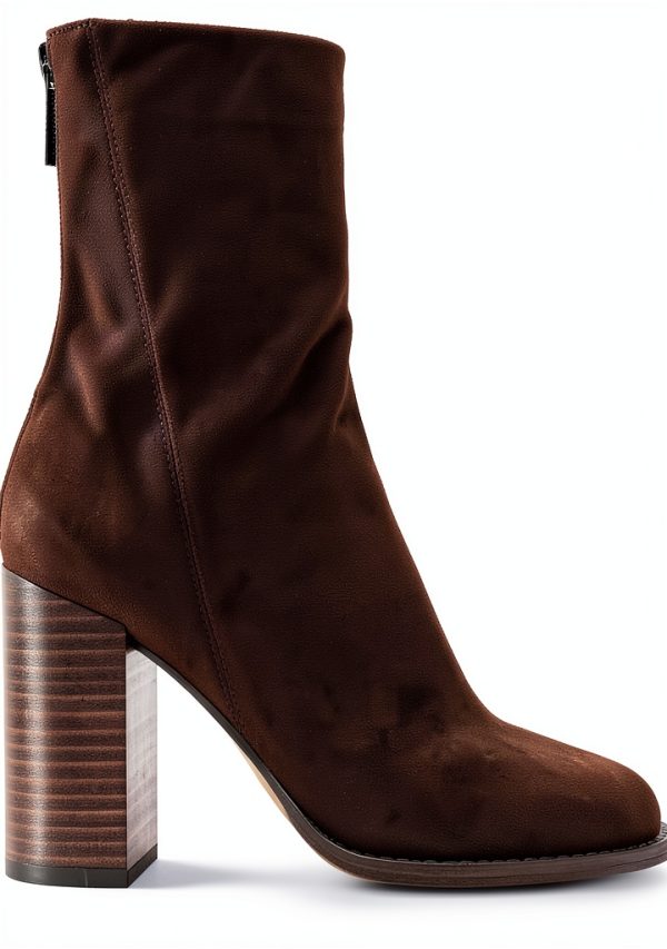 Chocolate Brown Suede Shoes Comfort Fit Mens Casual Footwear-5