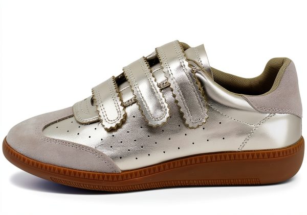 Steve Madden Womens Fashion Sneakers Leather Suede Heel-1