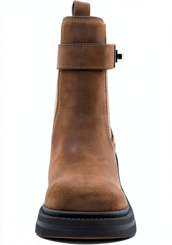 Tan Suede Shoes Comfortable Fit Mens Casual Footwear-2