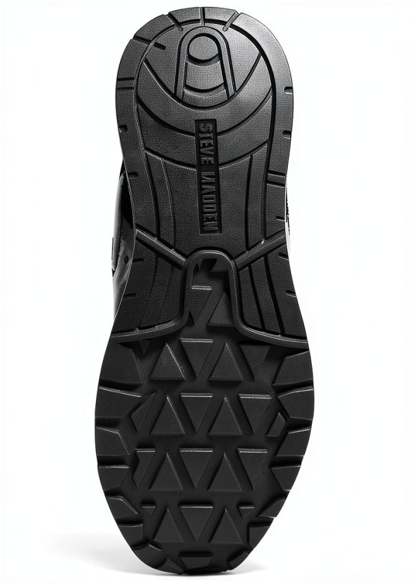 Black White Athletic Shoes Mens Running Comfort Support-3