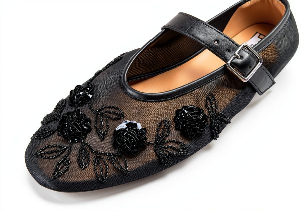 Black Embellished Womens Shoes Size 5 5 to 11 Available-5
