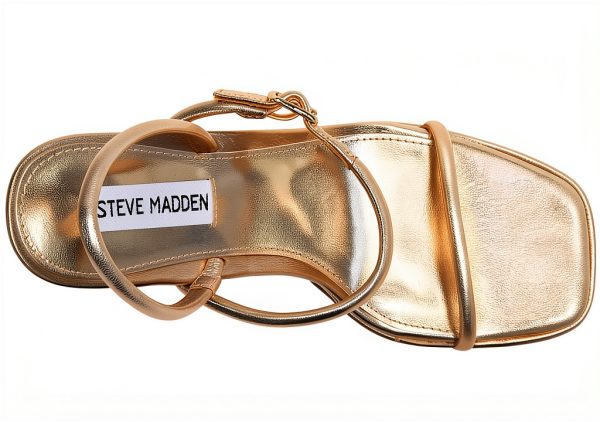 Gold Leather Shoes Mens Size 5 5 to 11 Comfort Fit-1