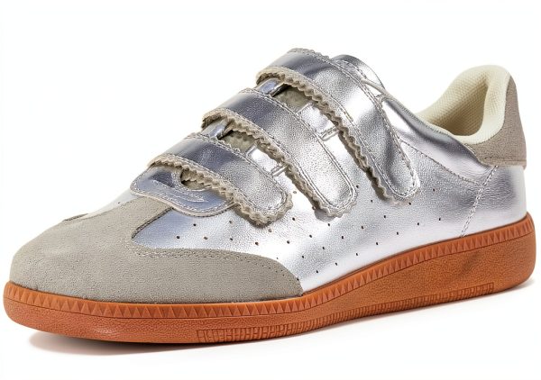 Steve Madden MOMENTUM Womens Velcro Sneakers Pink Multi-6