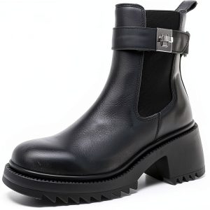 Black Leather Shoes Mens Size 5 5 to 11 Comfortable Durable-0