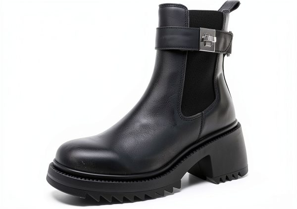 Black Leather Shoes Mens Size 5 5 to 11 Comfortable Durable-0