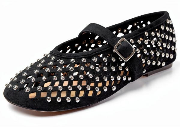 Black Stud Shoes Mens Footwear Durable Comfortable Sizes-6