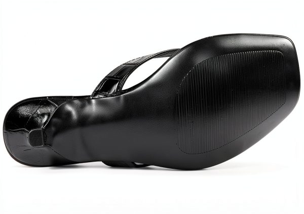 Black Croco Leather Shoes Mens Size 5 to 11 Premium-2