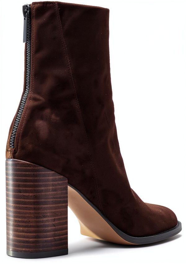 Chocolate Brown Suede Shoes Comfort Fit Mens Casual Footwear-6