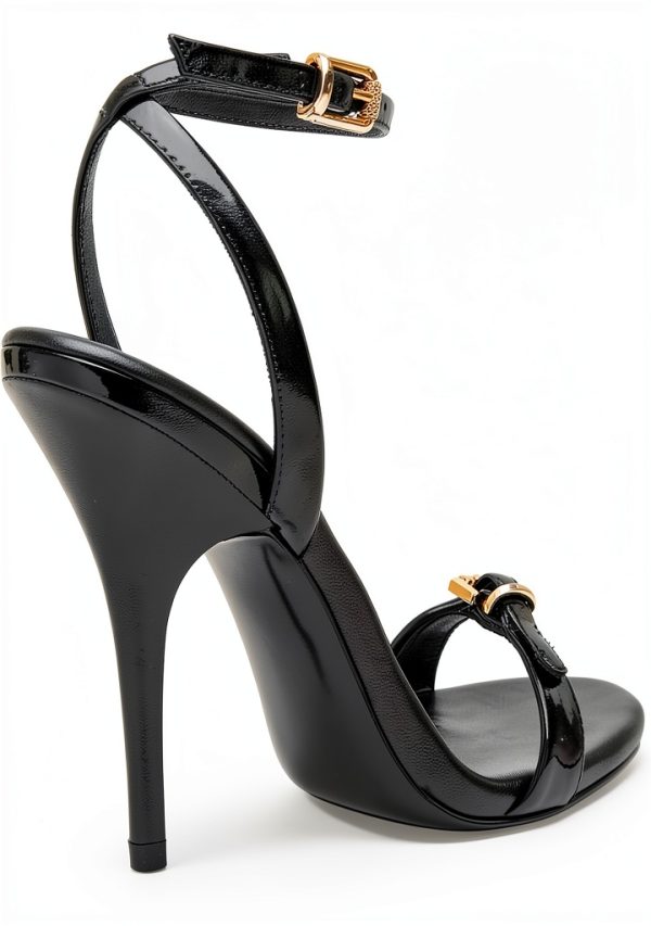 Black Patent Shoes Womens Size 5-11 Comfortable Heels-6