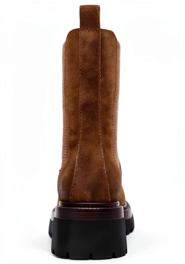 Steve Madden Womens Suede Chelsea Bootie Low Heel Ankle Boot-2