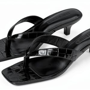 Black Croco Leather Shoes Mens Size 5 to 11 Premium-0