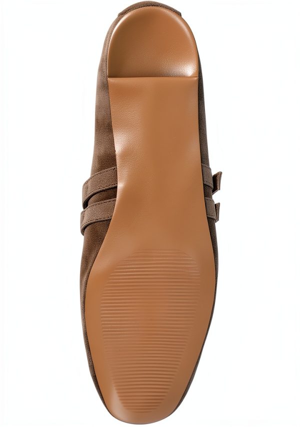 Taupe Suede Shoes Comfort Fit Sizes 5-12 for Women-3