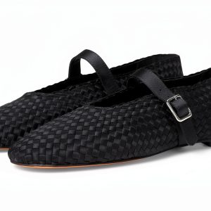 Black Satin Shoes Size 5.5 to 11 Premium Comfort Fit-0