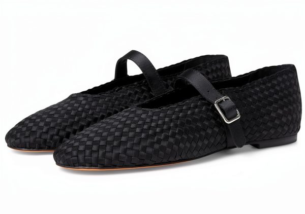 Black Satin Shoes Size 5.5 to 11 Premium Comfort Fit-0