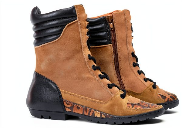 Tan Multi Womens Shoes Comfort Fit Casual Walking Footwear-5