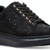Steve Madden Womens Sneakers Silver Multi Black Rhinestone-7