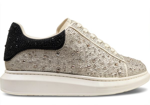 Steve Madden Womens Sneakers Silver Multi Lace-Up Fashion-7