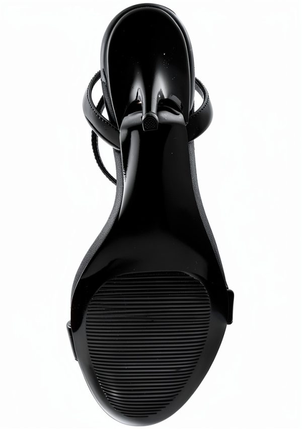 Black Patent Shoes Womens Size 5-11 Comfortable Heels-3