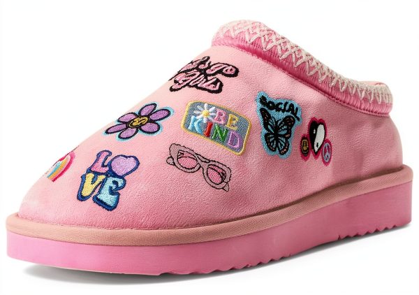 Pink Kids Shoes Comfortable Fit Durable Design Little Big-1