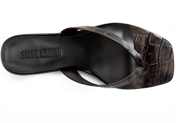 Black Croco Leather Shoes Mens Size 5 to 11 Premium-1