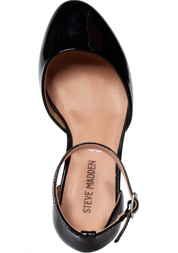 Kids Black Patent Shoes Durable Comfortable Fit Sizes 1-5-1