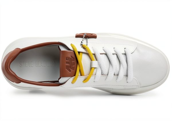 White Tan Shoes Comfort Fit Mens Casual Footwear-3