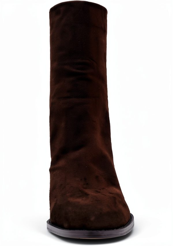 Chocolate Brown Suede Shoes Comfort Fit Mens Casual Footwear-1