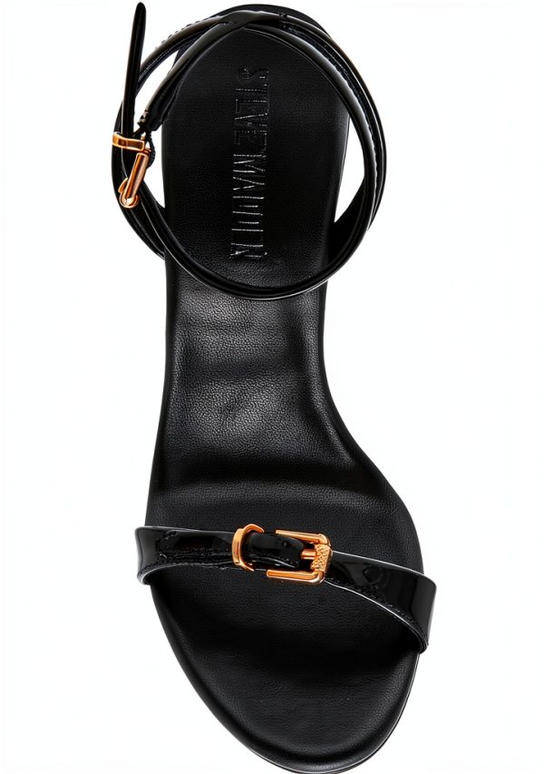 Black Patent Shoes Womens Size 5-11 Comfortable Heels-4