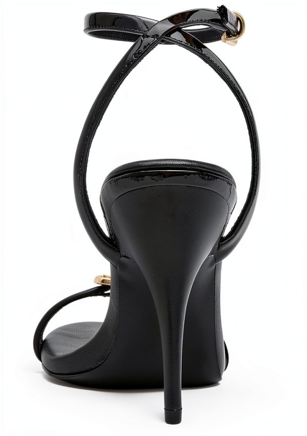 Black Patent Shoes Womens Size 5-11 Comfortable Heels-2