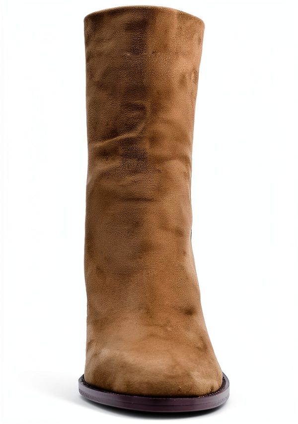 Taupe Suede Shoes Comfortable Fit Womens Casual Footwear-1