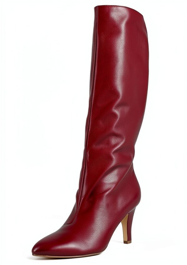 Burgundy Leather Shoes Mens Size 5 to 11 Premium Quality-0