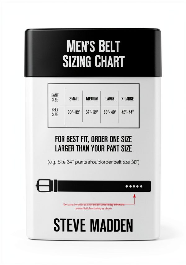 Steve Madden Mens Reversible Leather Belt Dress Casual-4