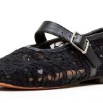 Black Lace Shoes Womens Comfort Fit Casual Footwear-0