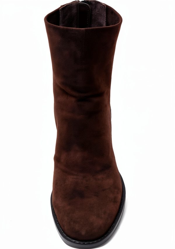 Chocolate Brown Suede Shoes Comfort Fit Mens Casual Footwear-4