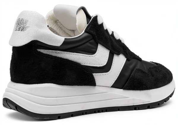 Black White Athletic Shoes Mens Running Comfort Support-6