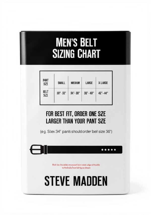 Steve Madden Mens Reversible Leather Belt Dress Casual-4