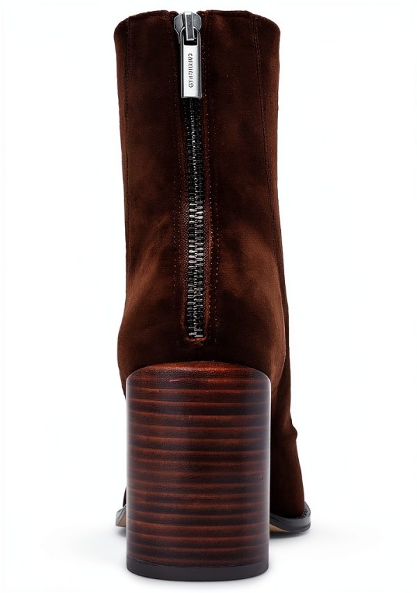 Chocolate Brown Suede Shoes Comfort Fit Mens Casual Footwear-2