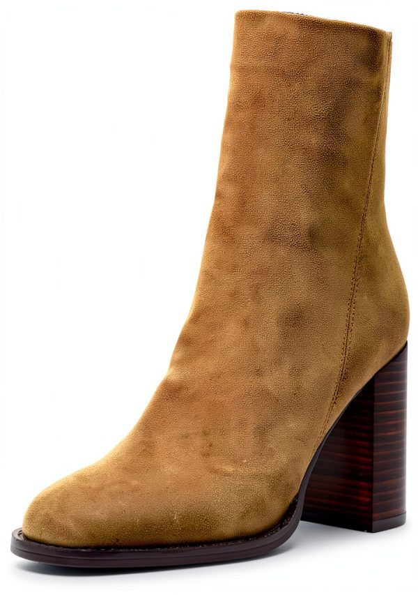 Taupe Suede Shoes Comfortable Fit Womens Casual Footwear-0