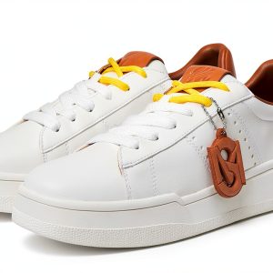 White Tan Shoes Comfort Fit Mens Casual Footwear-0