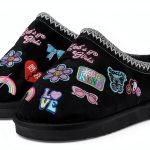 Kids Black Sneakers Comfortable Durable Footwear for-0