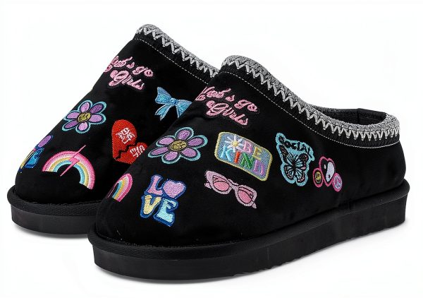 Kids Black Sneakers Comfortable Durable Footwear for-0