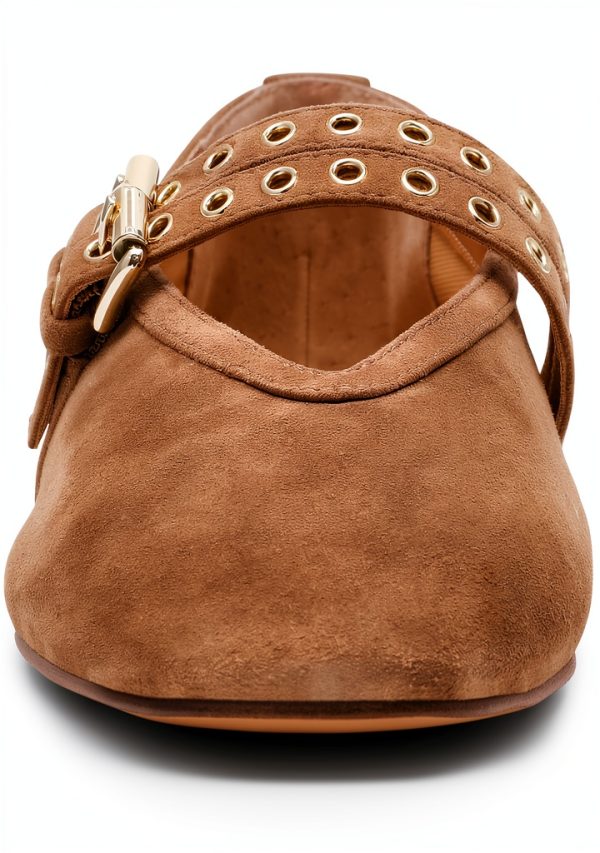 Taupe Suede Shoes Comfort Fit Sizes 5-12 for Women-1