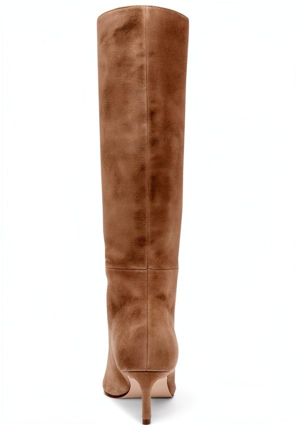 Steve Madden Womens Knee High Boots Pointed Toe Kitten Heel-2