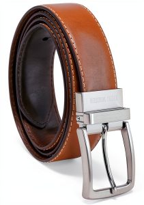 Steve Madden Mens Reversible Leather Belt Dress Casual-0