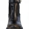 Black Distressed Leather Boots Mens Size 5 5 to 11-1