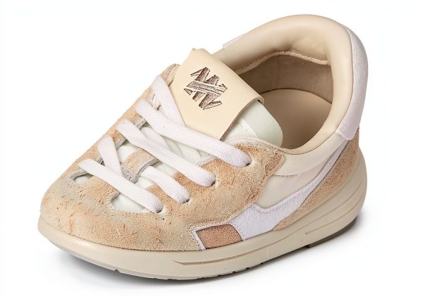 White Multi Athletic Shoes Comfort Fit Running Walking-5