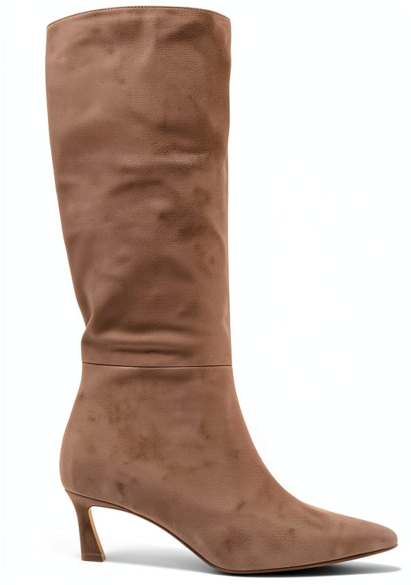 Steve Madden Womens Knee High Boots Pointed Toe Kitten Heel-5