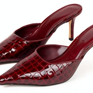 Red Croco Leather Shoes Size 5 to 11 Premium Craftsmanship-0