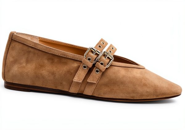Taupe Suede Shoes Comfort Fit Sizes 5-12 for Women-5